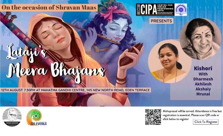 Meera Bai’s immortal devotionals at Gandhi Centre next Friday