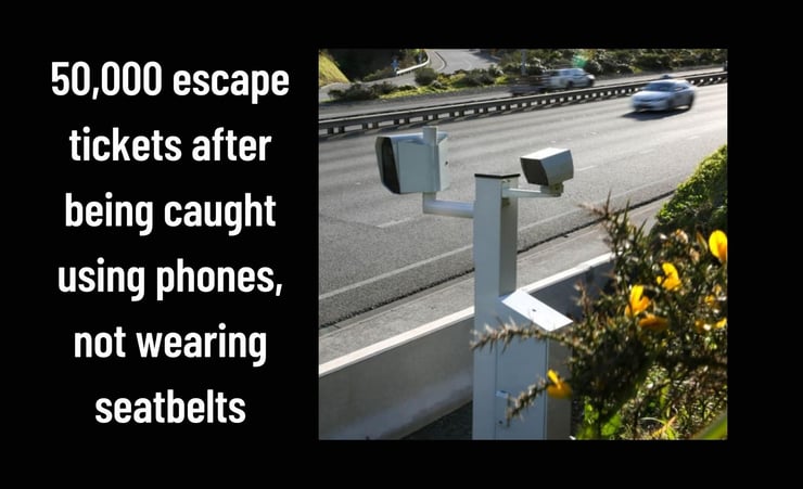Smart cameras have snapped 50,000 drivers using their phones or not wearing their seatbelts