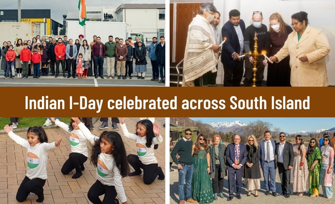 South Island diaspora observes Indian I-Day with patriotic fervour