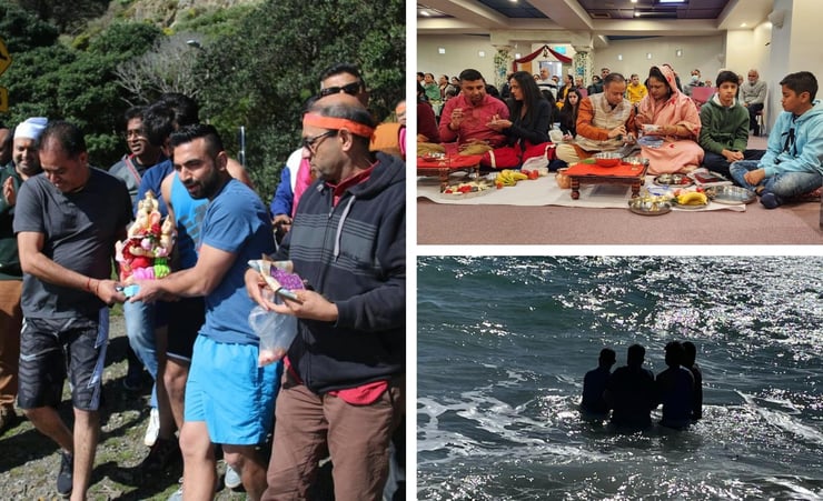 Ganesh Chaturthi draws to a close as idol is lowered into sea