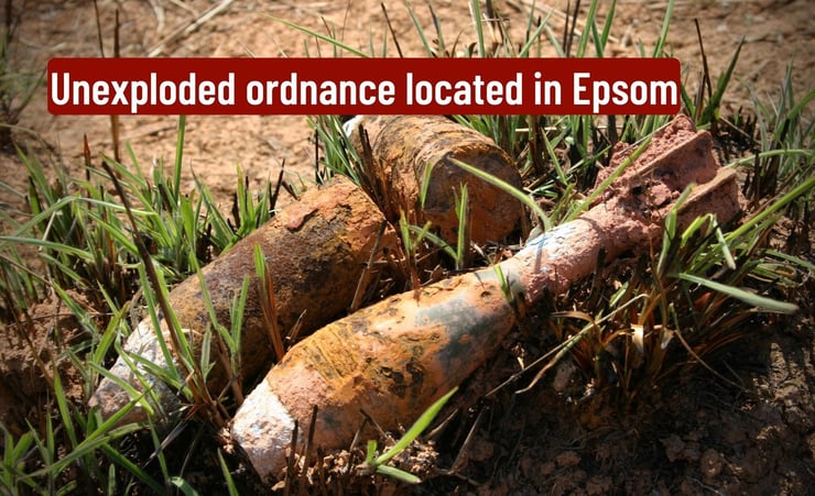 Unexploded ordnance located in Epsom