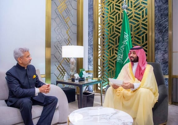 Jaishankar calls upon Saudi Arabian Crown Prince Mohammed bin Salman in Jeddah
