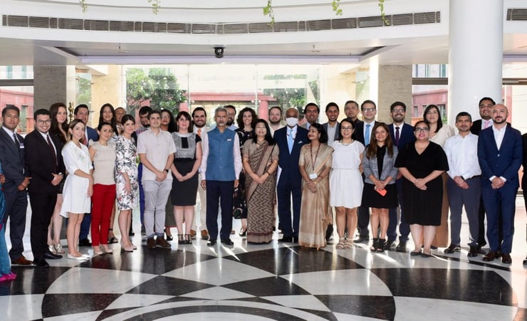Jaishankar interacts with 'young' Mexican diplomats undergoing special course at Sushma Swaraj Institute of Foreign Service