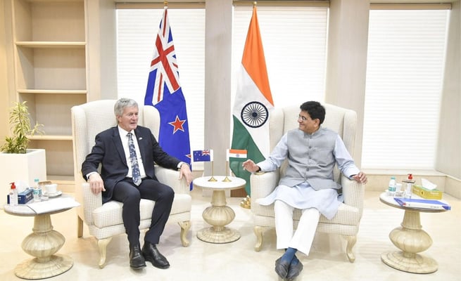 Piyush Goyal meets NZ Trade minister Damien O'Connor