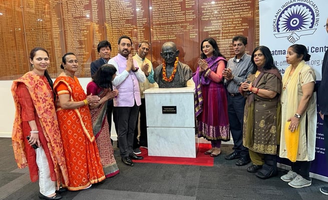 Gujarati school celebrates Mahatma’s Jayanti