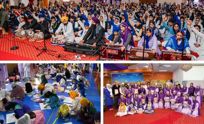 A thousand children meet to celebrate Sikh culture