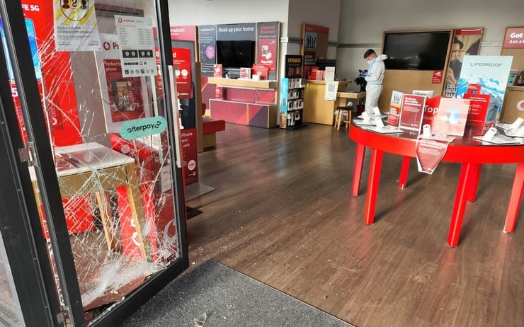 Hundreds of arrests over ram raids, smash and grab robberies - police data