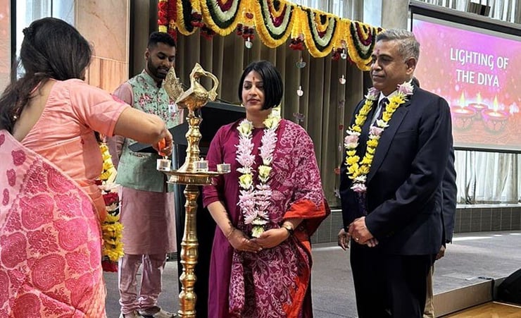 Minister unveils social cohesion package while hosting Diwali event