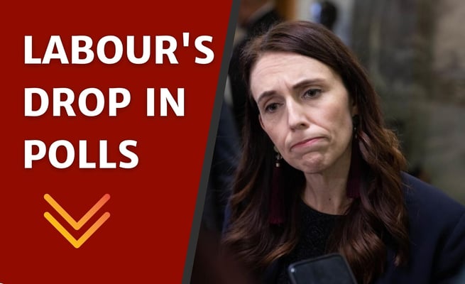 Jacinda Ardern taking Labour's drop in polls 'with a grain of salt'