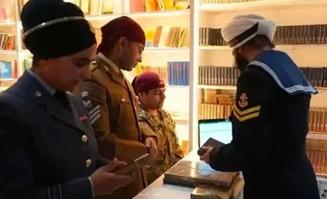 Sikh prayer books issued to UK military personnel after 100 years