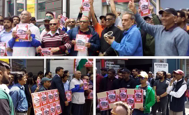 Show of solidarity by dairy owners in Wellington