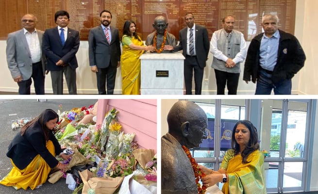 High Commissioner Neeta Bhushan visits Gandhi Centre