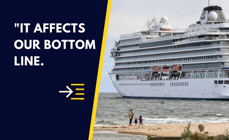 Tourism operators frustrated cruise ships failing to meet biofouling standards