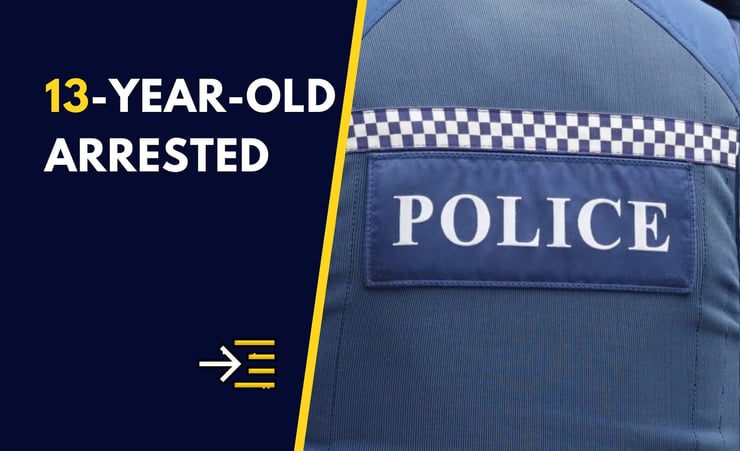 13-year-old arrested after ram raid