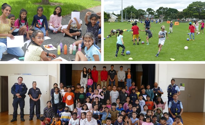 Children enjoy summer entertainment