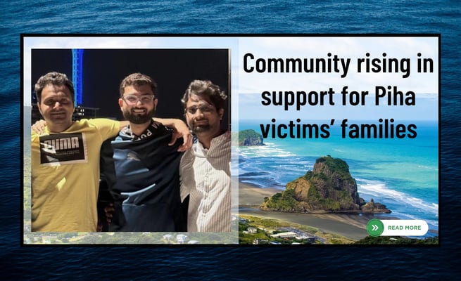 Community rising in support for Piha victims’ families