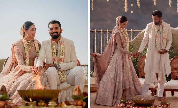 Athiya Shetty-KL Rahul exude charm in first official wedding photos