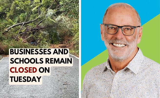 Auckland Mayor Wayne Brown recommends businesses and schools remain closed on Tuesday