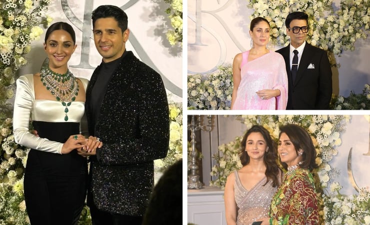 Glimpses of Sidharth Malhotra-Kiara Advani's star-studded reception