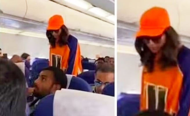 Video of Deepika Padukone flying in economy class goes viral