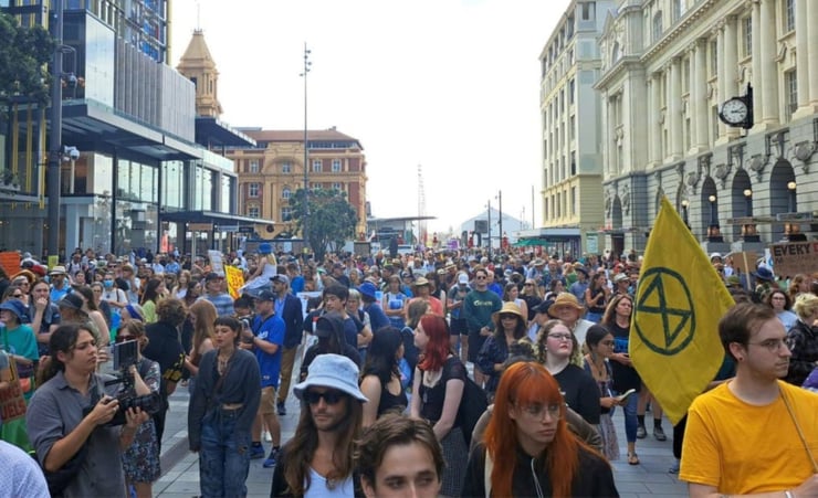 Climate strikes: Thousands march across New Zealand to demand action from government