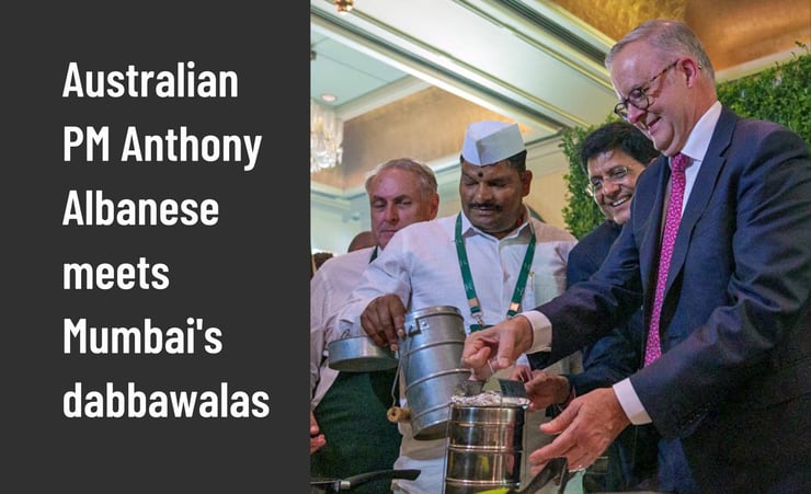 Mumbai's renowned dabbawalas had the pleasure of meeting with Australian PMAnthony Albanese.