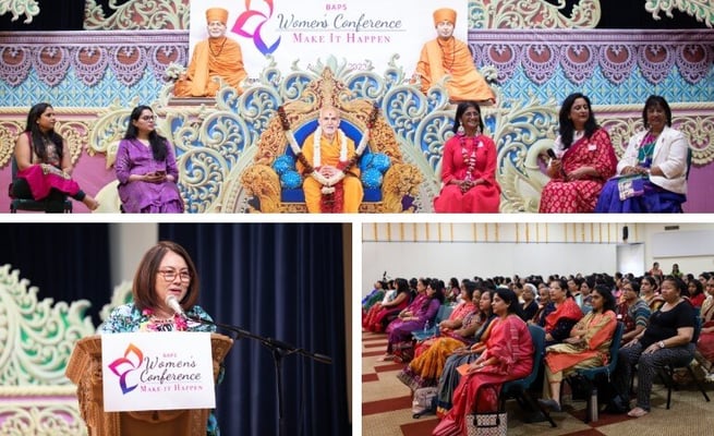 Migrant women at BAPS event discuss how to break the glass ceiling