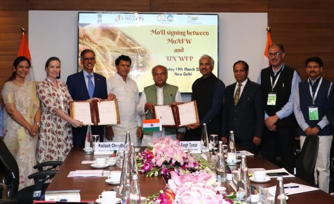 India, World Food Programme sign MoU during Global Millets Conference