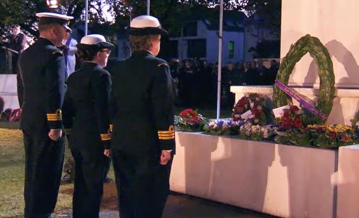 Anzac Day dawn service was held at Cathedral Square first time since the 2011 earthquakes