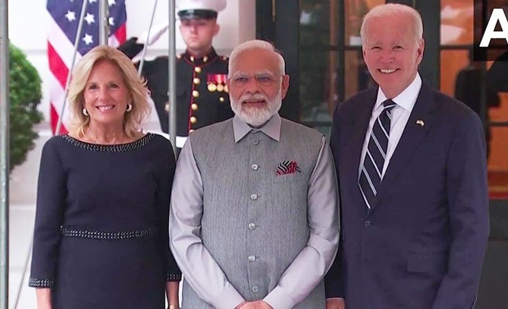 Joe Biden, First Lady Jill Biden welcome PM Modi at White House