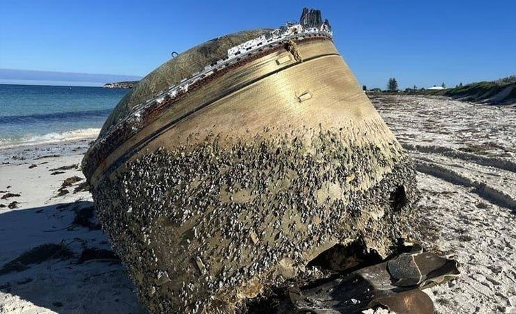 Likely rocket debris removed from beach in Australia