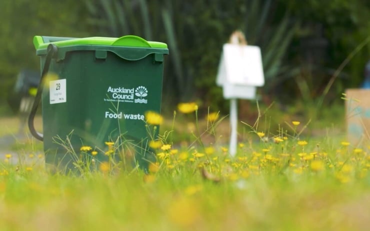 Auckland's new food waste bin scheme causes a stink