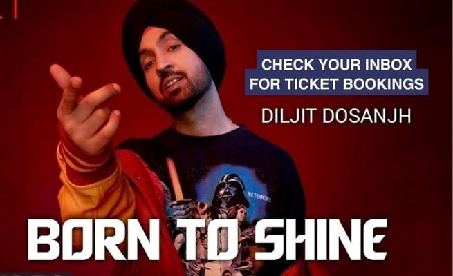 Diljit Dosanjh Auckland show: Check your inbox for ticket bookings