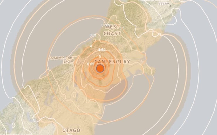 Strong 6.0 magnitude earthquake felt across South Island