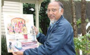 Artist captures colour in Wellington
