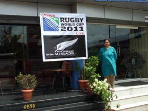 Restaurant in India roots for the All Blacks