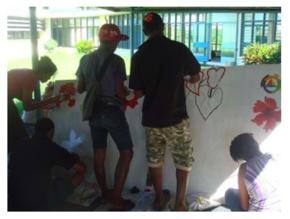 Lautoka Hospital gets a spot of colour