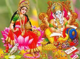 Lakshmi, Ganesh deities on gambling game