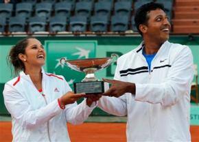Mahesh Bhupathi-Sania Mirza win French Open mixed doubles title