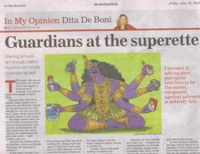 Indian community condemns Kali caricature