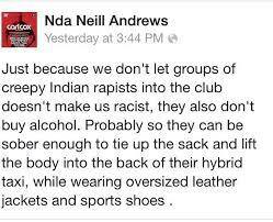 Ripples of outrage at DJ NDA Neill’s racist comments