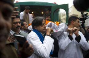 Sunanda Tharoor dies 'unnatural sudden' death