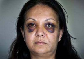 Neighbours watch as woman gets beaten