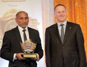 Dr. Ajit Swaran Singh inducted to the Kiwi Indian Hall of Fame 2014