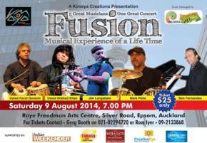 Unique Fusion Concert for the first time in New Zealand