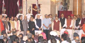 Modi inducts 21 new ministers, reshuffles portfolios