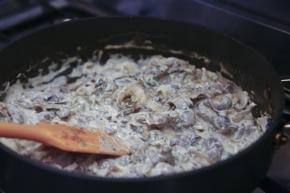 Creamy mushrooms