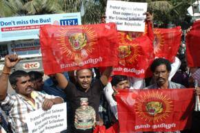 Tamils protest against Salman in Mumbai
