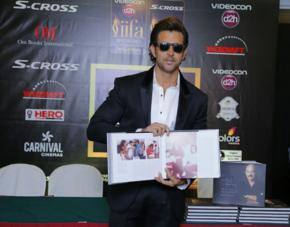 Hrithik launches sister's book on father at IIFA