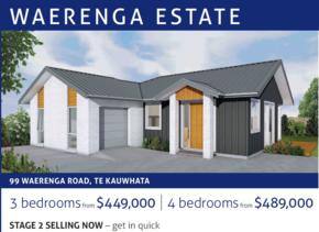 Waerenga Estate—New Homes From $449,000